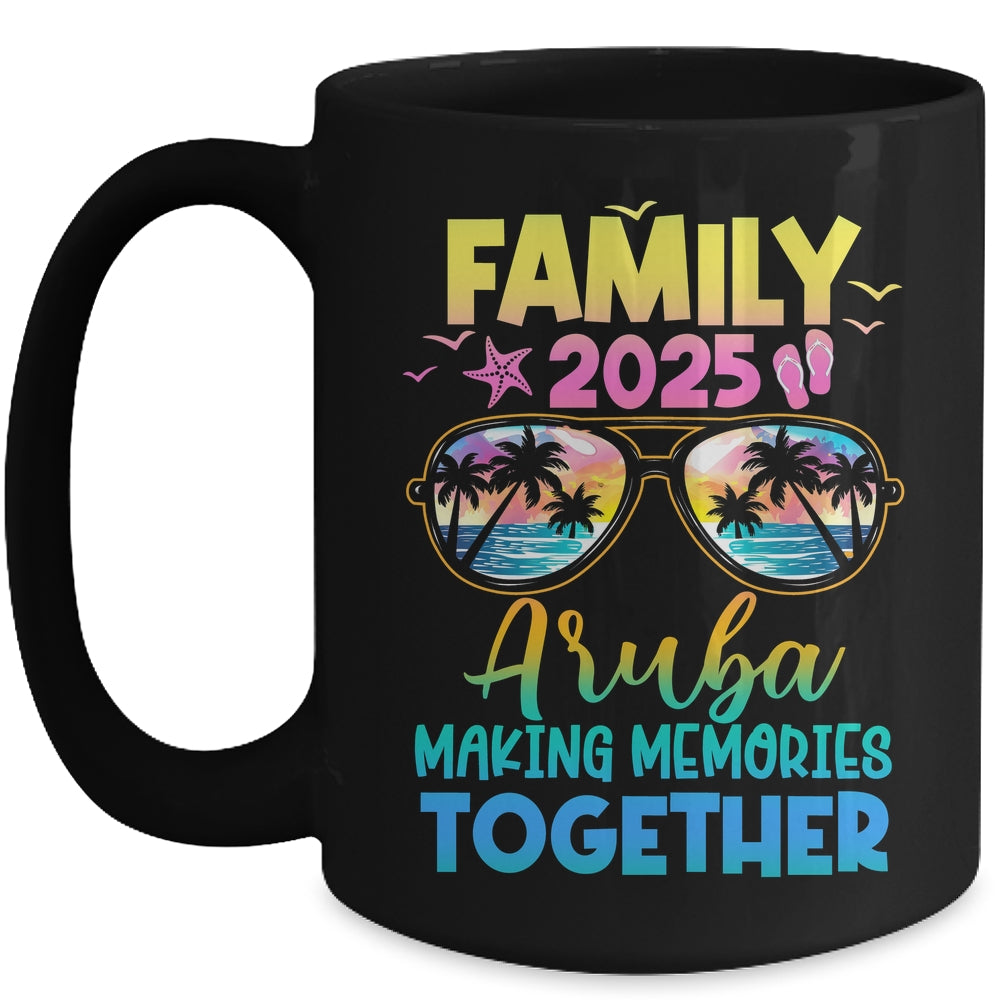 Family Vacation Aruba 2025 Summer Holiday Matching Mug | teecentury