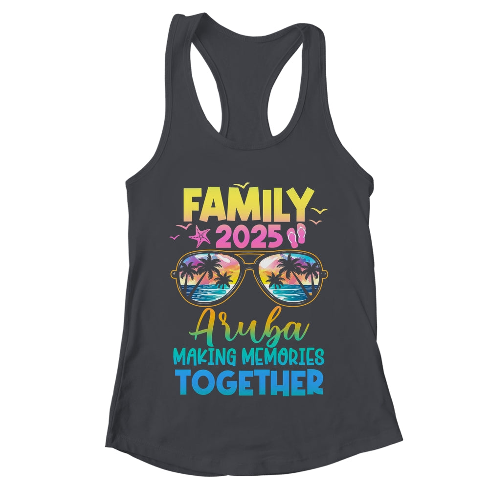 Family Vacation Aruba 2025 Summer Holiday Matching Shirt & Tank Top | teecentury