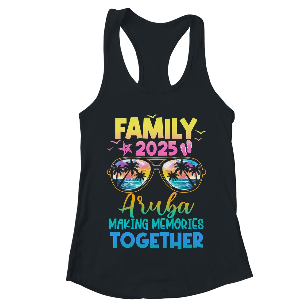 Family Vacation Aruba 2025 Summer Holiday Matching Shirt & Tank Top | teecentury