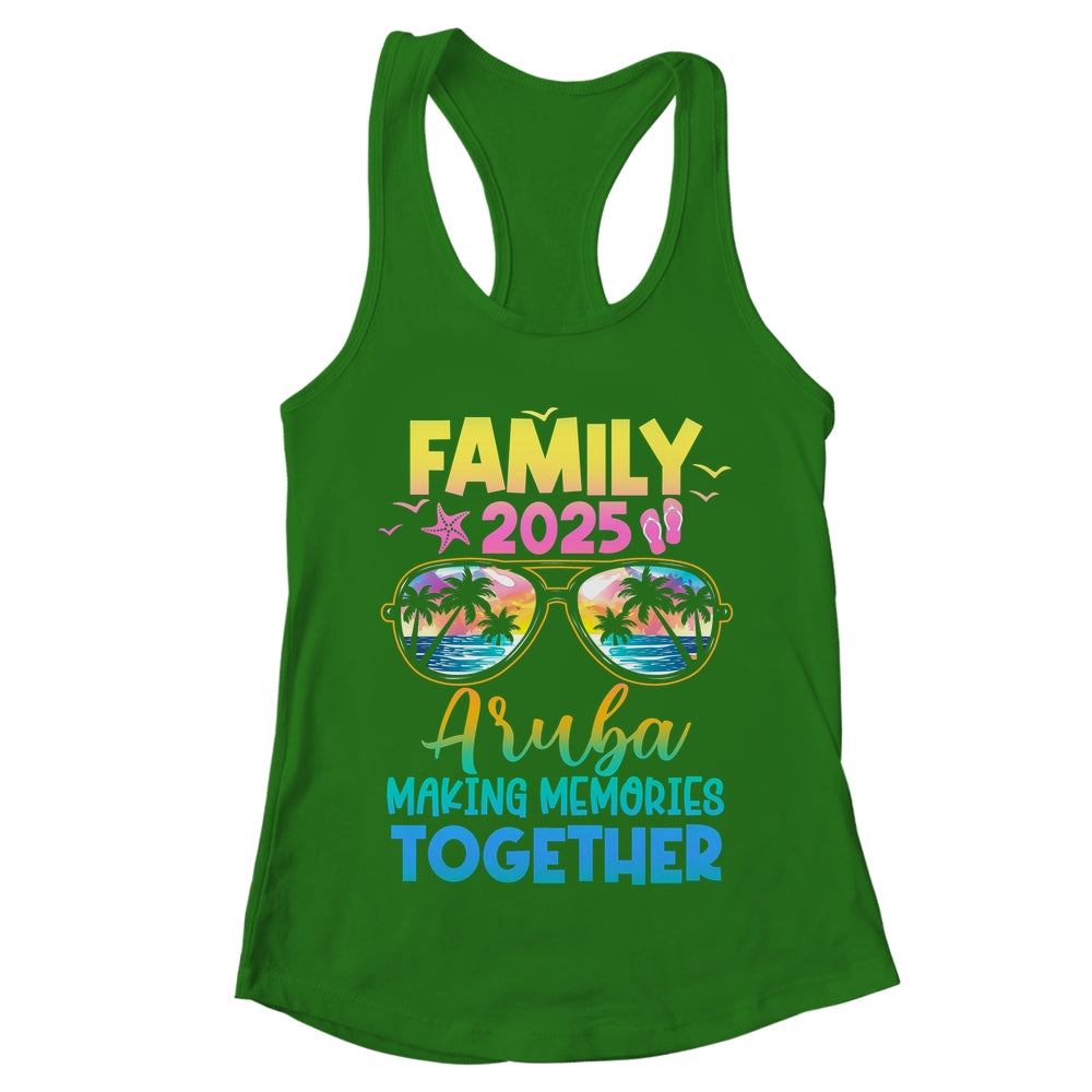 Family Vacation Aruba 2025 Summer Holiday Matching Shirt & Tank Top | teecentury