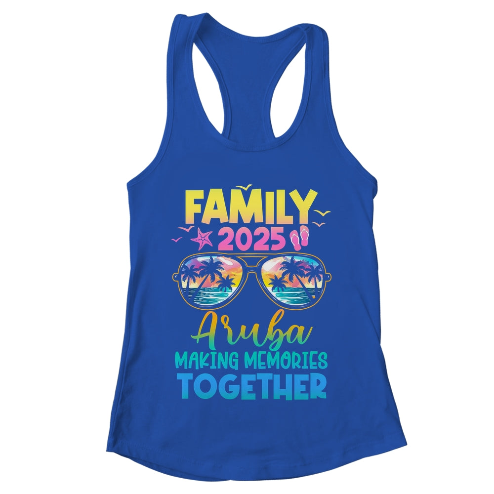 Family Vacation Aruba 2025 Summer Holiday Matching Shirt & Tank Top | teecentury