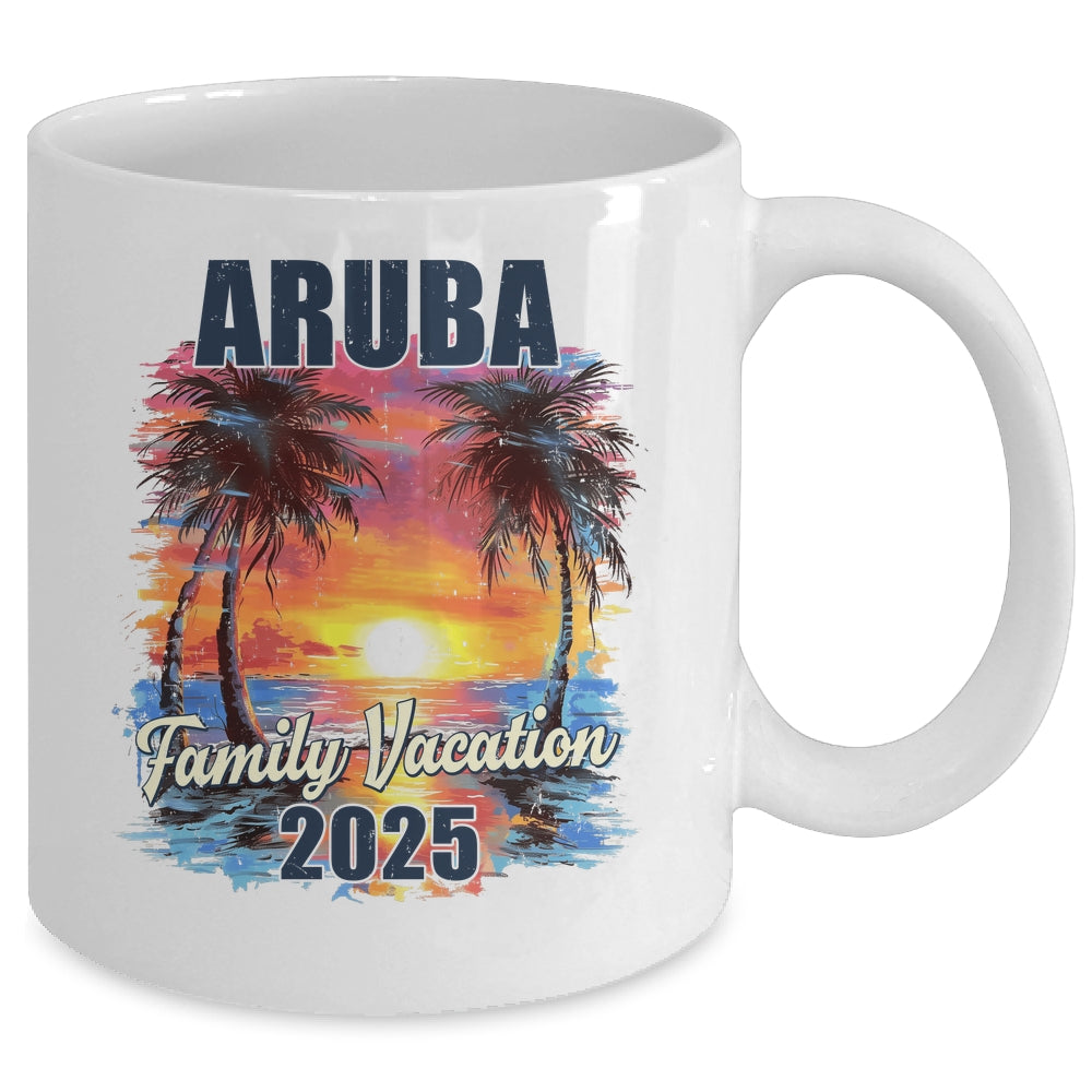 Family Vacation Aruba 2025 Summer Trip Matching Mug | teecentury