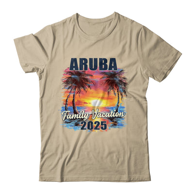 Family Vacation Aruba 2025 Summer Trip Matching Shirt & Tank Top | teecentury