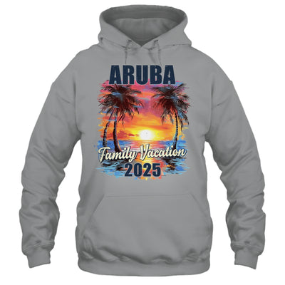 Family Vacation Aruba 2025 Summer Trip Matching Shirt & Tank Top | teecentury