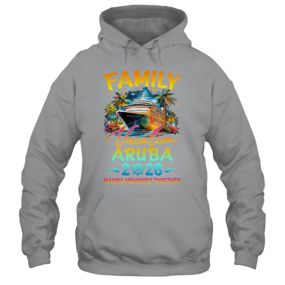 Family Vacation Aruba 2026 Matching Group Summer Shirt & Tank Top | teecentury