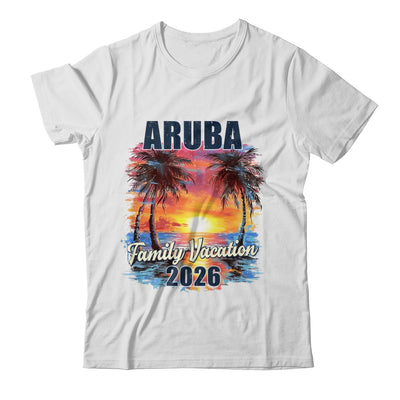 Family Vacation Aruba 2026 Summer Trip Matching Shirt & Tank Top | teecentury