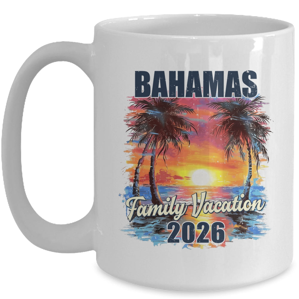 Family Vacation Bahamas 2026 Summer Trip Matching Mug | teecentury