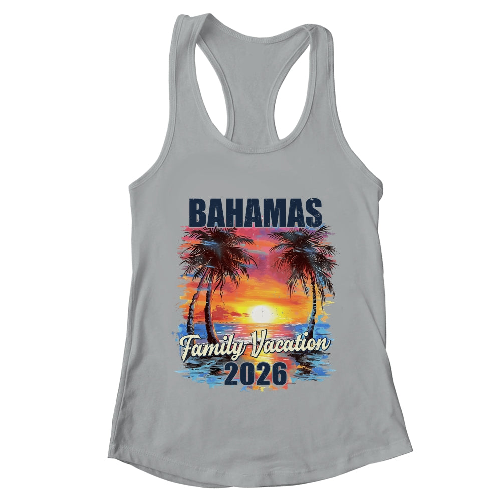 Family Vacation Bahamas 2026 Summer Trip Matching Shirt & Tank Top | teecentury
