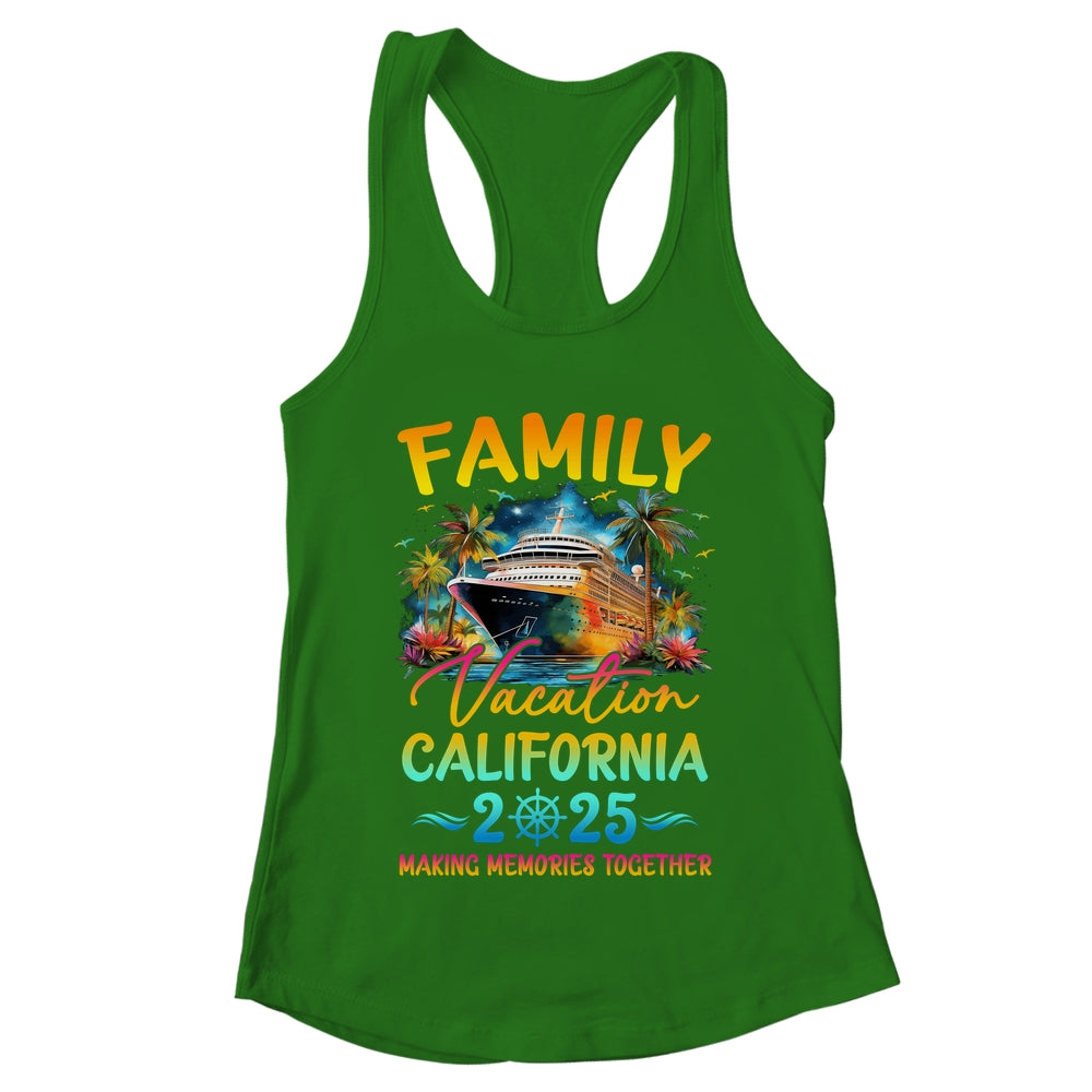 Family Vacation California 2025 Matching Group Summer Shirt & Tank Top | teecentury