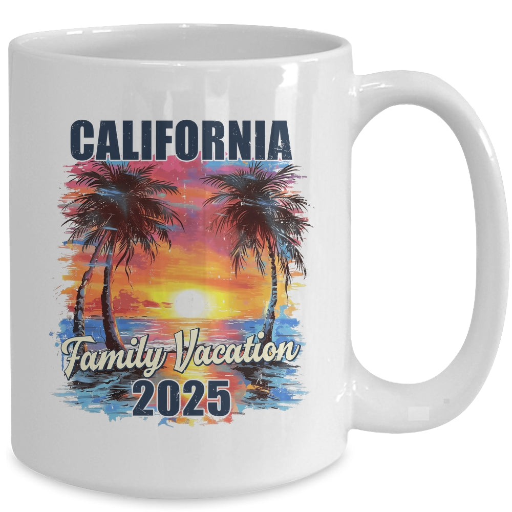 Family Vacation California 2025 Summer Trip Matching Mug | teecentury