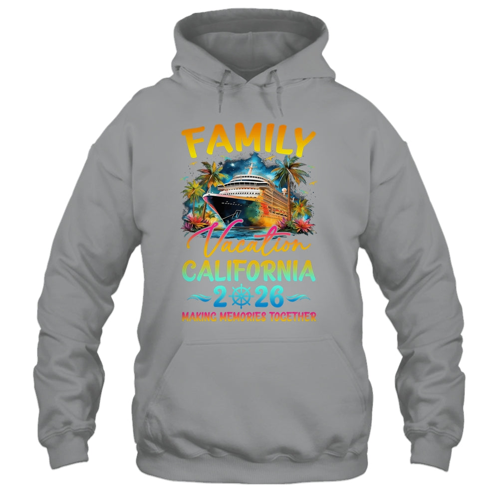Family Vacation California 2026 Matching Group Summer Shirt & Tank Top | teecentury