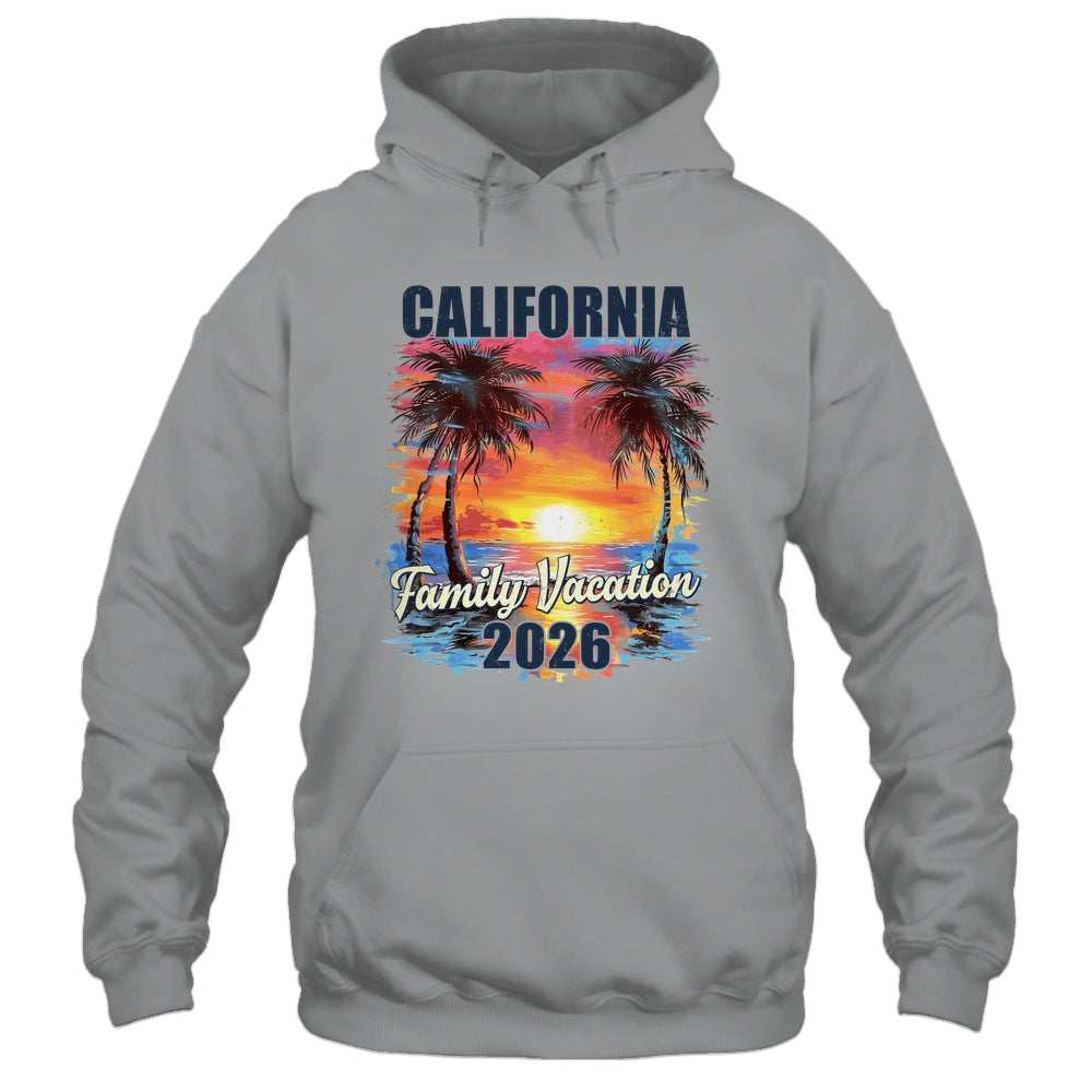 Family Vacation California 2026 Summer Trip Matching Shirt & Tank Top | teecentury