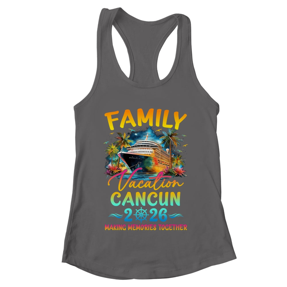 Family Vacation Cancun 2026 Matching Group Summer Shirt & Tank Top | teecentury