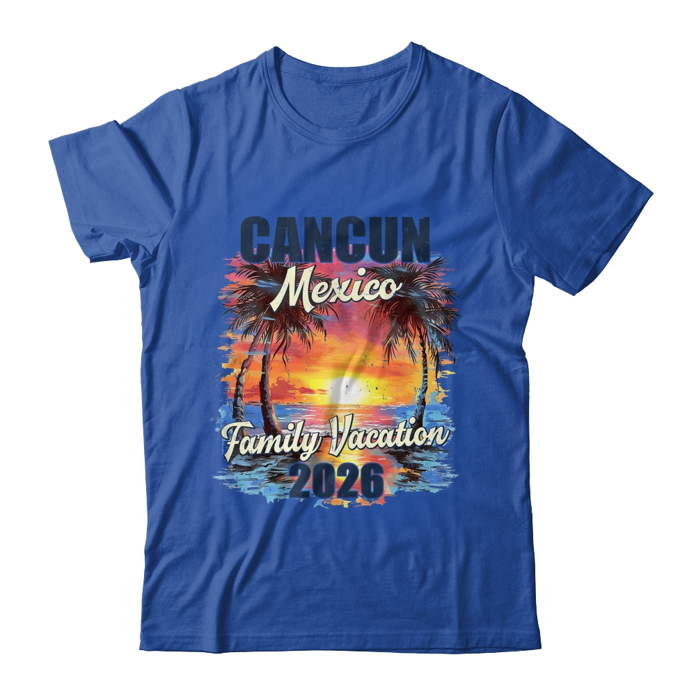 Family Vacation Cancun 2026 Summer Trip Matching Shirt & Tank Top | teecentury