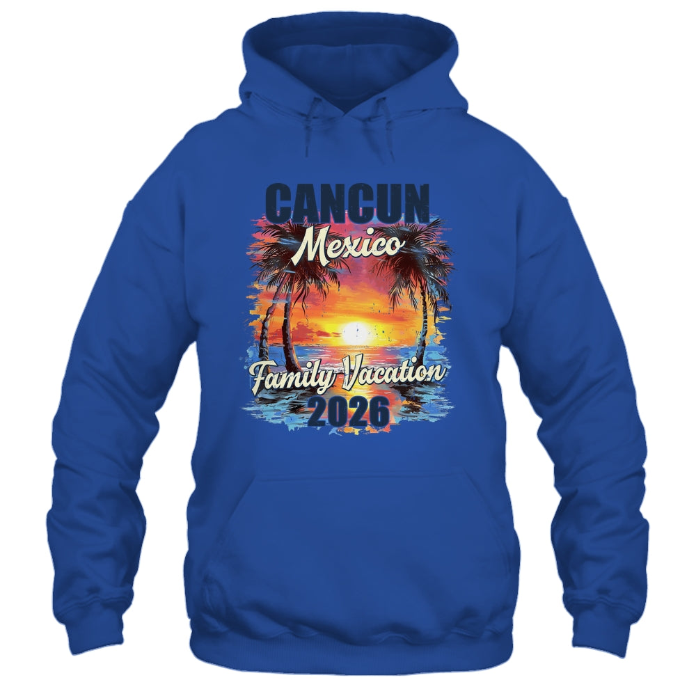 Family Vacation Cancun 2026 Summer Trip Matching Shirt & Tank Top | teecentury