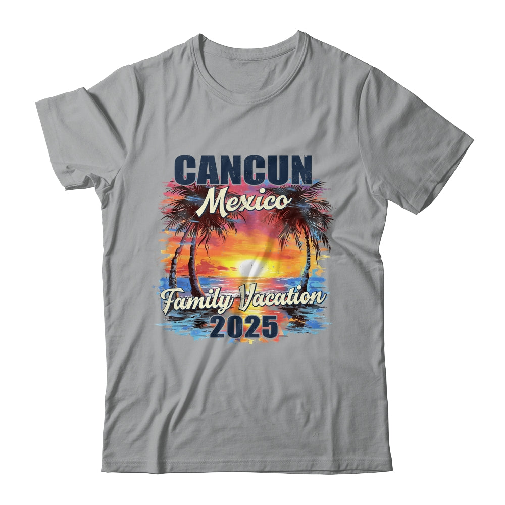 Family Vacation Cancun Mexico 2025 Summer Trip Matching Shirt & Tank Top | teecentury