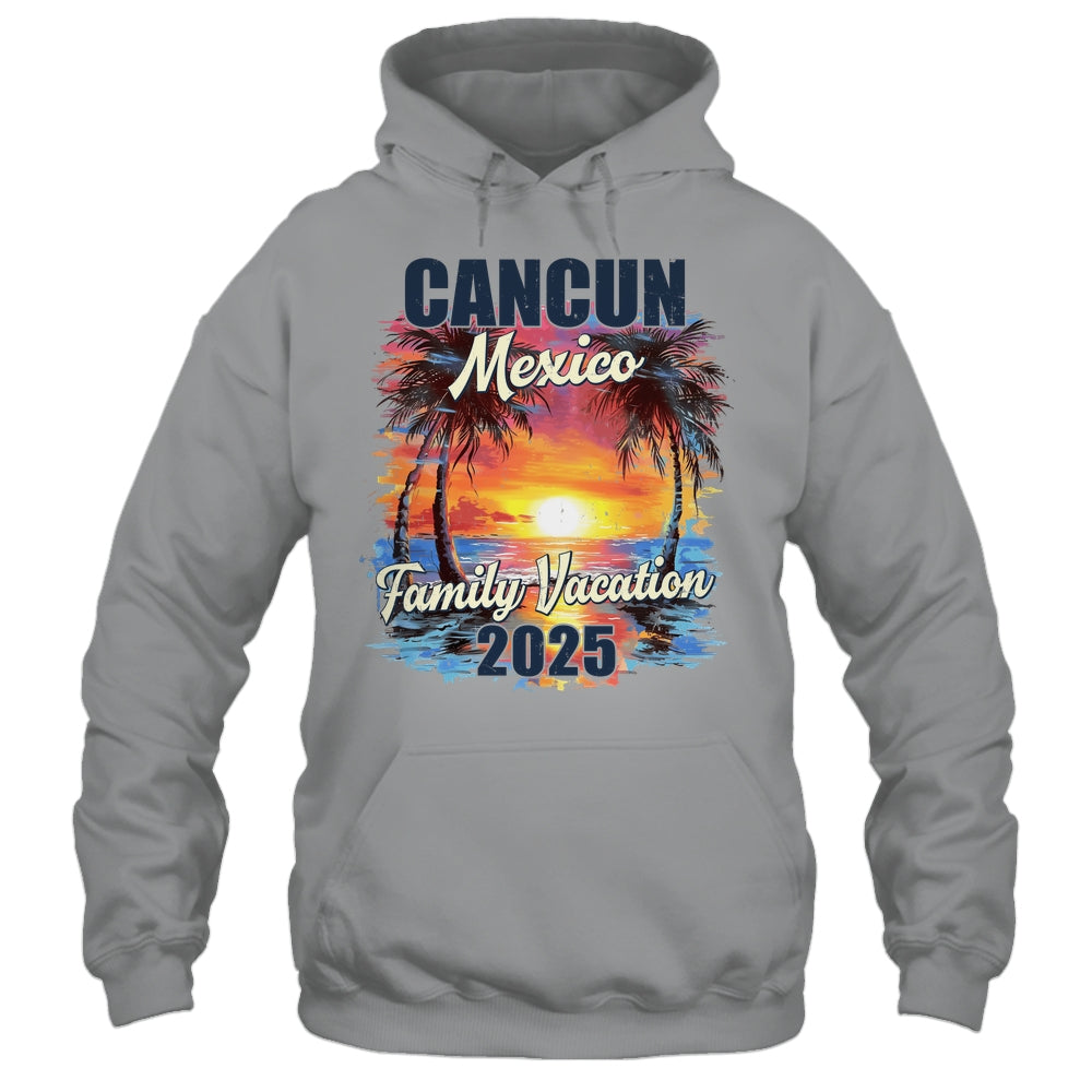 Family Vacation Cancun Mexico 2025 Summer Trip Matching Shirt & Tank Top | teecentury