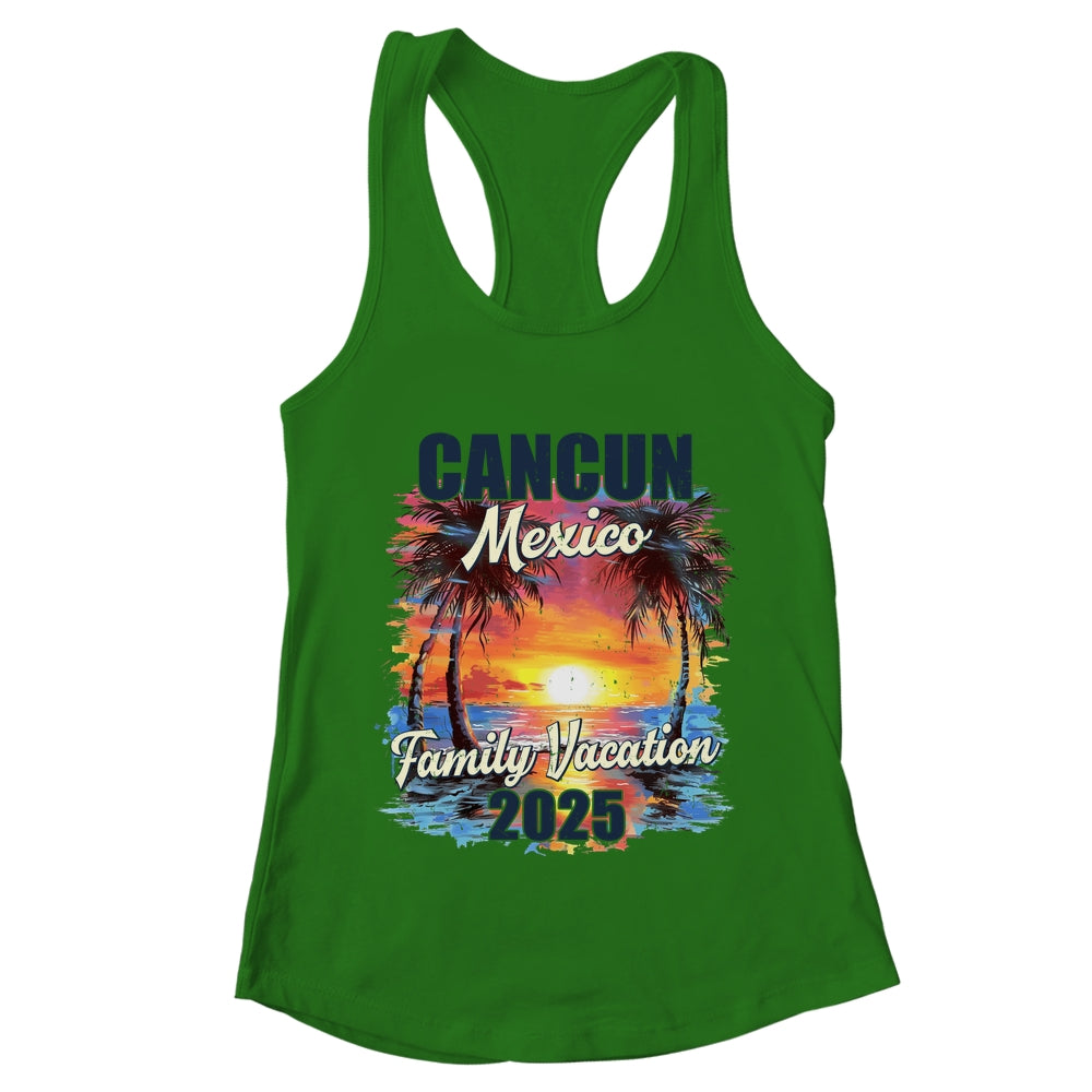 Family Vacation Cancun Mexico 2025 Summer Trip Matching Shirt & Tank Top | teecentury