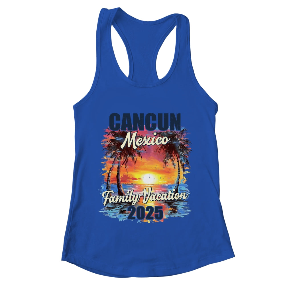 Family Vacation Cancun Mexico 2025 Summer Trip Matching Shirt & Tank Top | teecentury