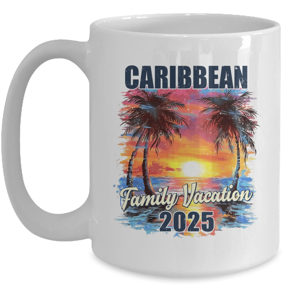 Family Vacation Caribbean 2025 Summer Trip Matching Mug | teecentury
