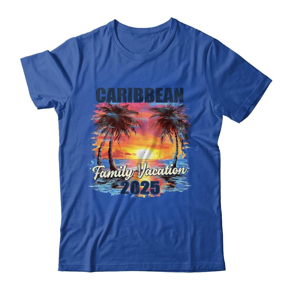 Family Vacation Caribbean 2025 Summer Trip Matching Shirt & Tank Top | teecentury