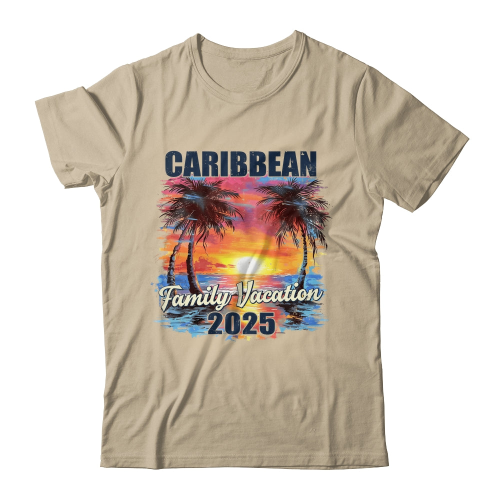 Family Vacation Caribbean 2025 Summer Trip Matching Shirt & Tank Top | teecentury