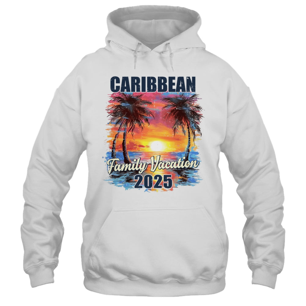 Family Vacation Caribbean 2025 Summer Trip Matching Shirt & Tank Top | teecentury