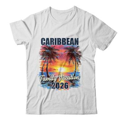Family Vacation Caribbean 2026 Summer Trip Matching Shirt & Tank Top | teecentury