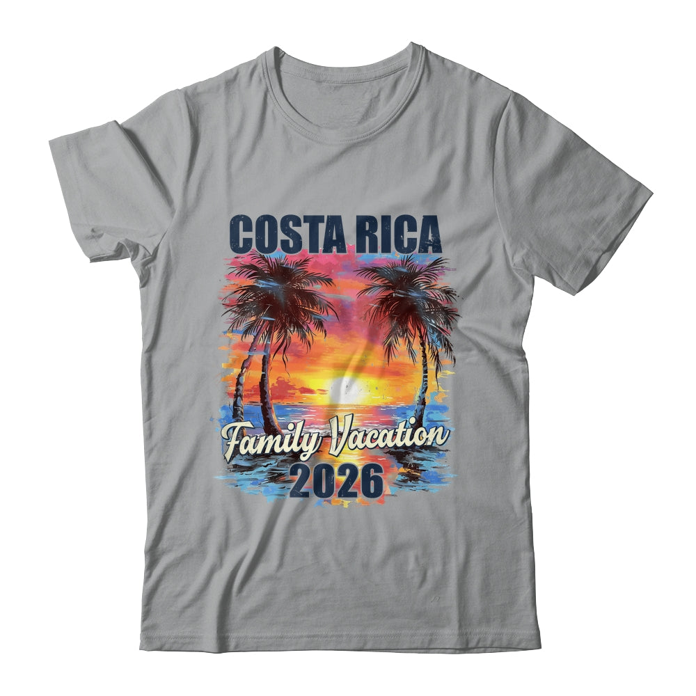 Family Vacation Costa Rica 2026 Summer Trip Matching Shirt & Tank Top | teecentury