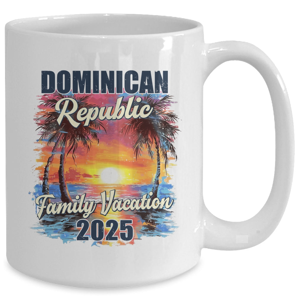 Family Vacation Dominican Republic 2025 Summer Trip Matching Mug | teecentury
