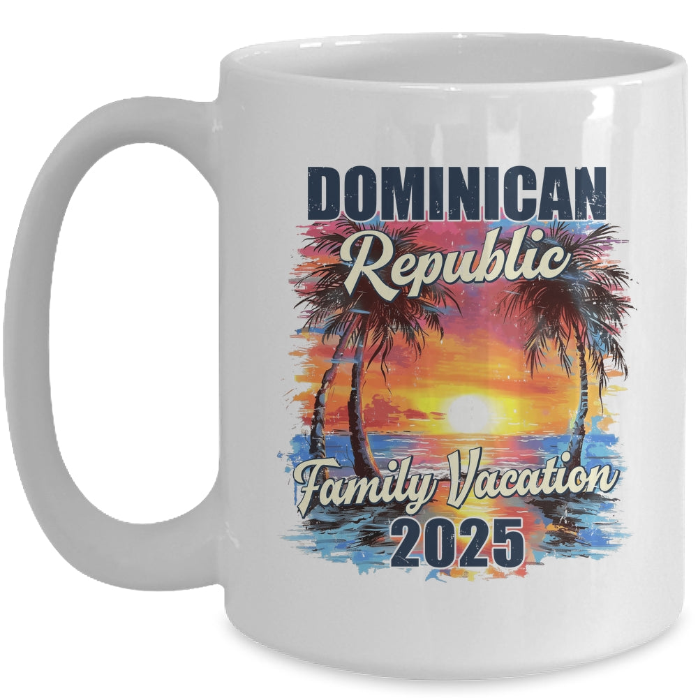 Family Vacation Dominican Republic 2025 Summer Trip Matching Mug | teecentury