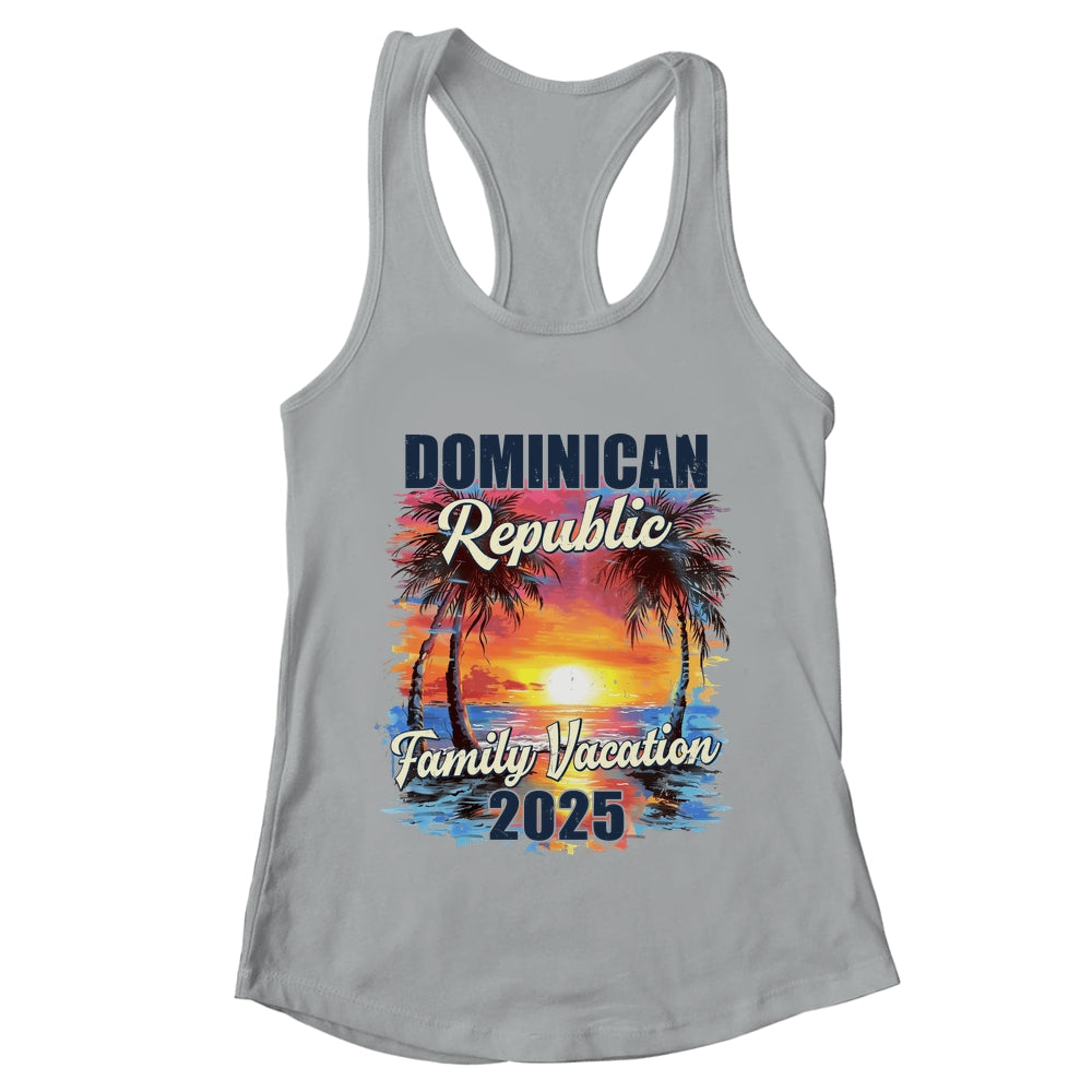 Family Vacation Dominican Republic 2025 Summer Trip Matching Shirt & Tank Top | teecentury