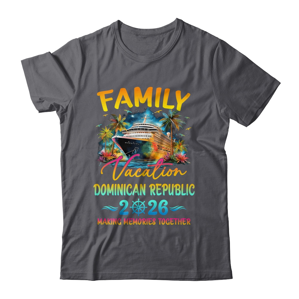 Family Vacation Dominican Republic 2026 Matching Group Summer Shirt & Tank Top | teecentury