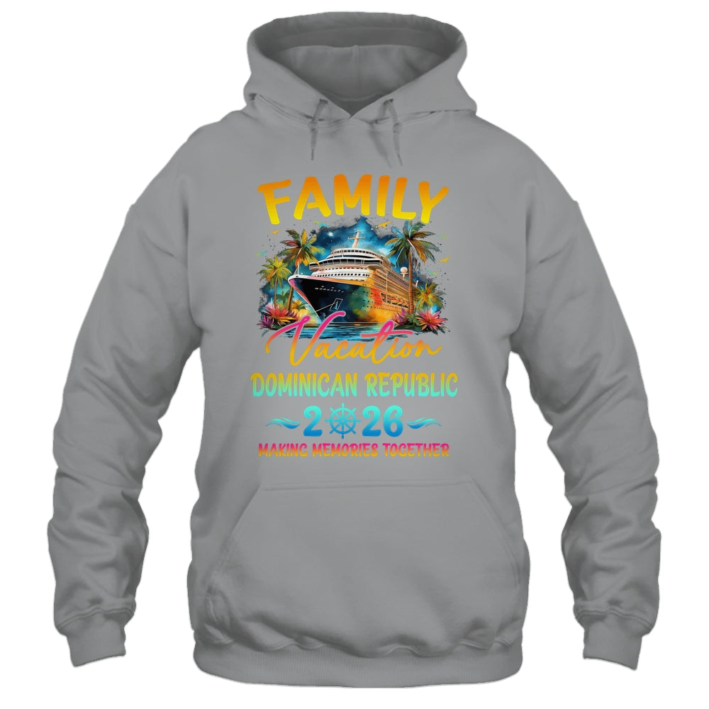 Family Vacation Dominican Republic 2026 Matching Group Summer Shirt & Tank Top | teecentury