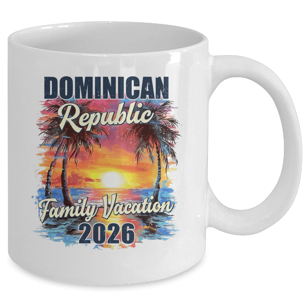 Family Vacation Dominican Republic 2026 Summer Trip Matching Mug | teecentury