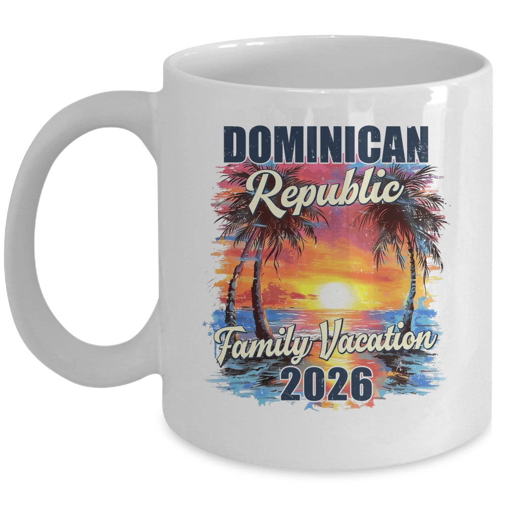 Family Vacation Dominican Republic 2026 Summer Trip Matching Mug | teecentury
