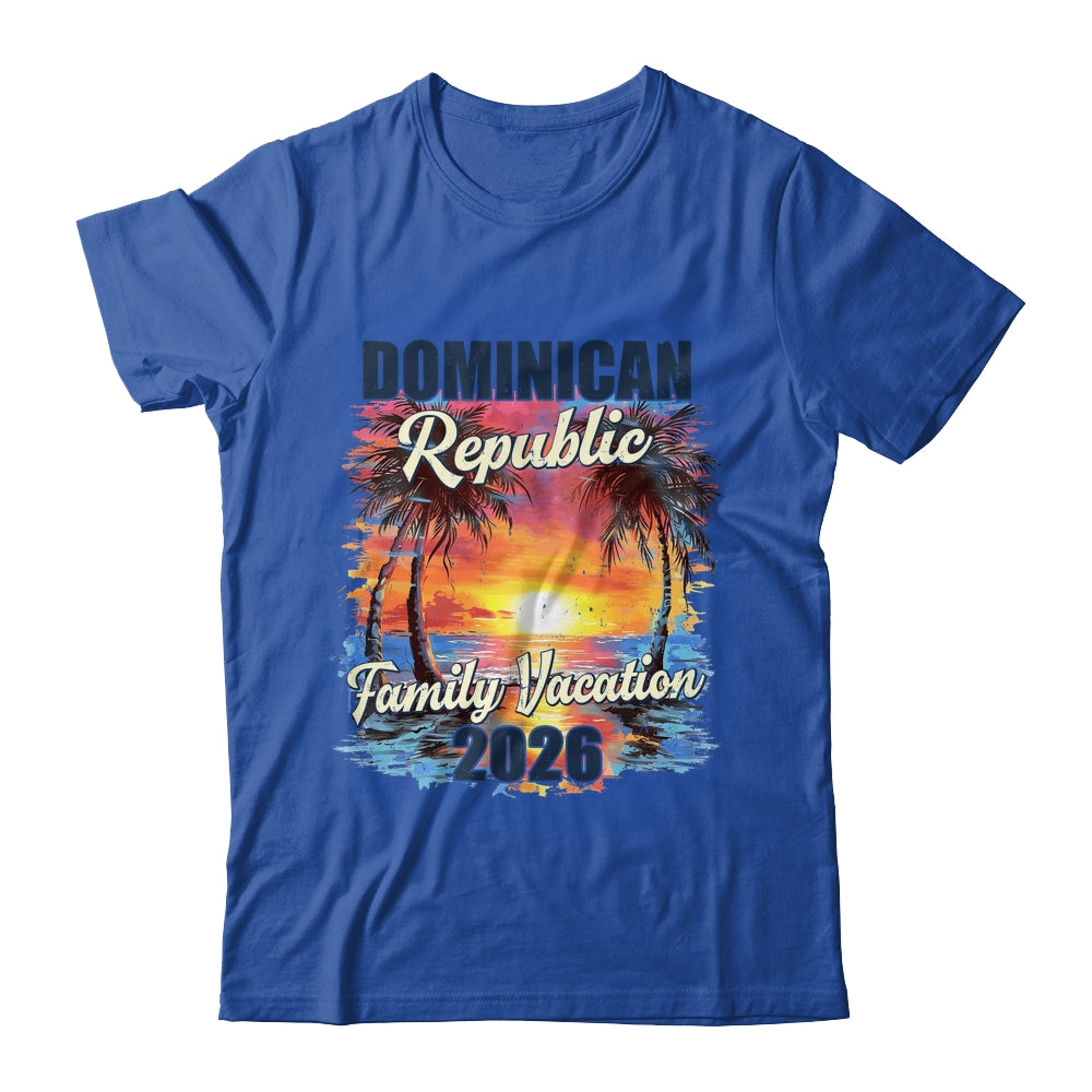 Family Vacation Dominican Republic 2026 Summer Trip Matching Shirt & Tank Top | teecentury