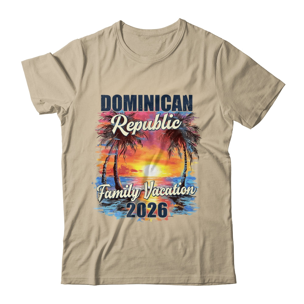 Family Vacation Dominican Republic 2026 Summer Trip Matching Shirt & Tank Top | teecentury