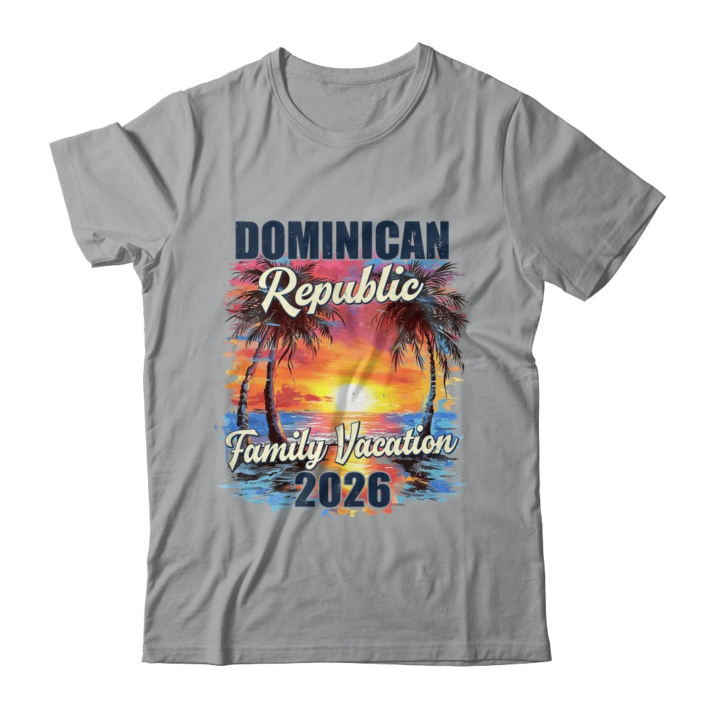 Family Vacation Dominican Republic 2026 Summer Trip Matching Shirt & Tank Top | teecentury