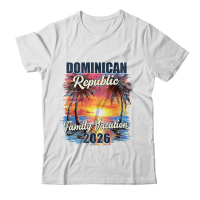 Family Vacation Dominican Republic 2026 Summer Trip Matching Shirt & Tank Top | teecentury