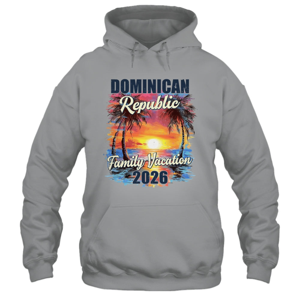 Family Vacation Dominican Republic 2026 Summer Trip Matching Shirt & Tank Top | teecentury