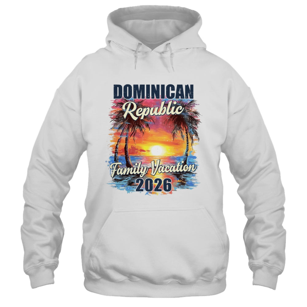Family Vacation Dominican Republic 2026 Summer Trip Matching Shirt & Tank Top | teecentury