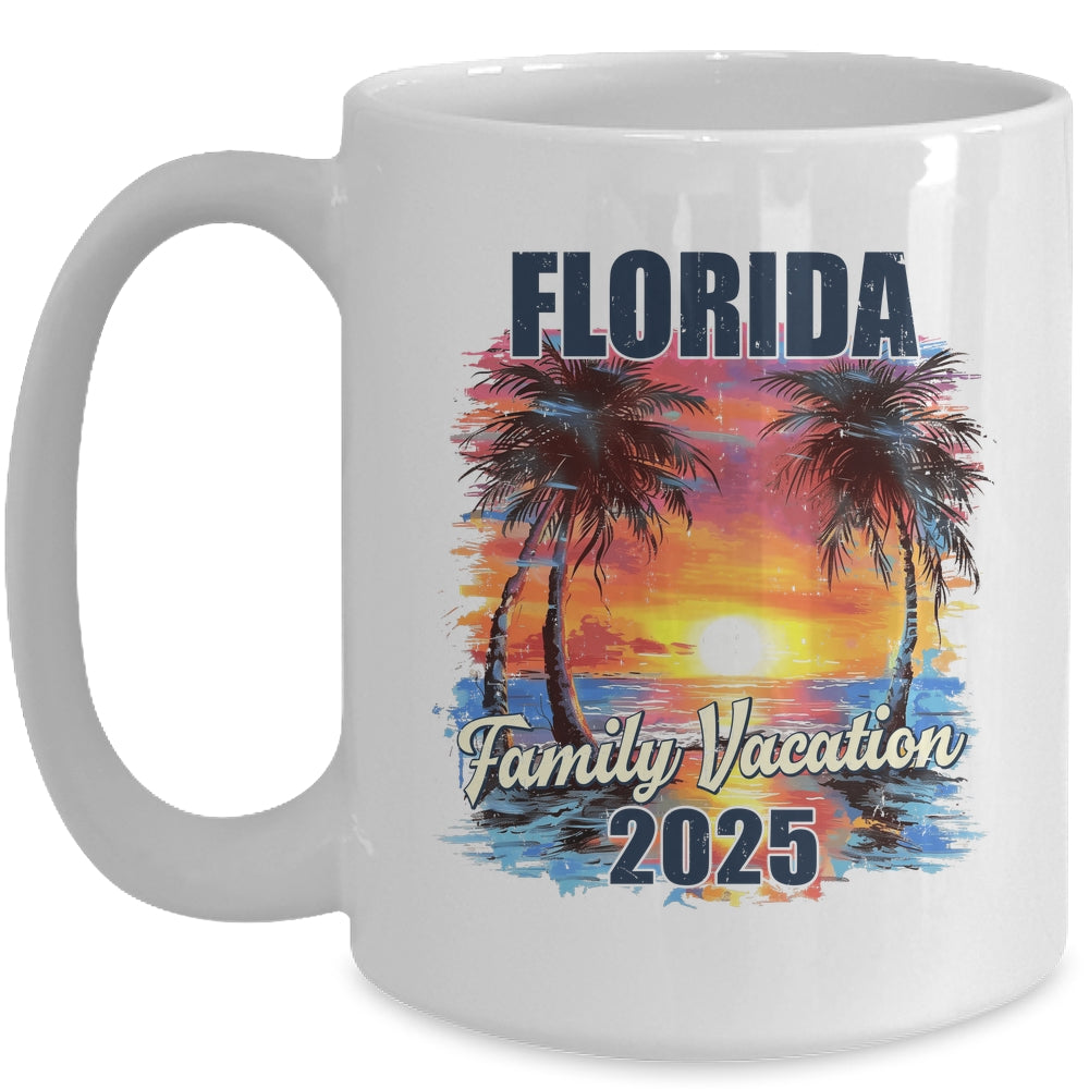 Family Vacation Florida 2025 Summer Trip Matching Mug | teecentury