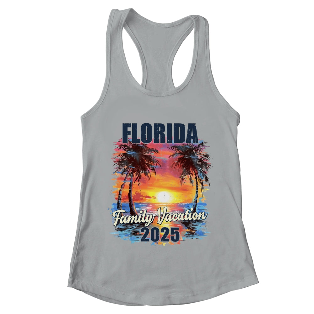 Family Vacation Florida 2025 Summer Trip Matching Shirt & Tank Top | teecentury