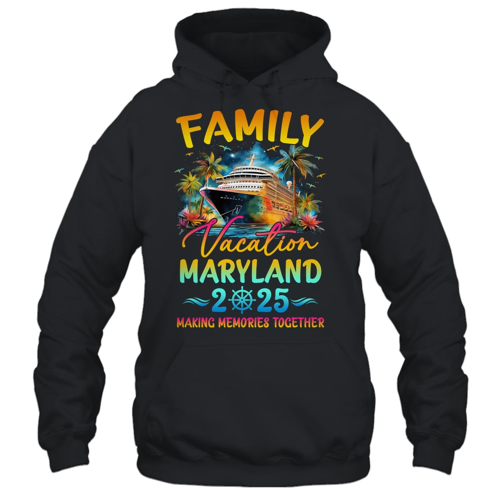 Family Vacation Maryland 2025 Matching Group Summer Shirt & Tank Top | teecentury