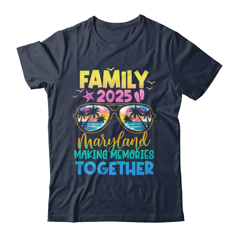 Family Vacation Maryland 2025 Summer Holiday Matching Shirt & Tank Top | teecentury