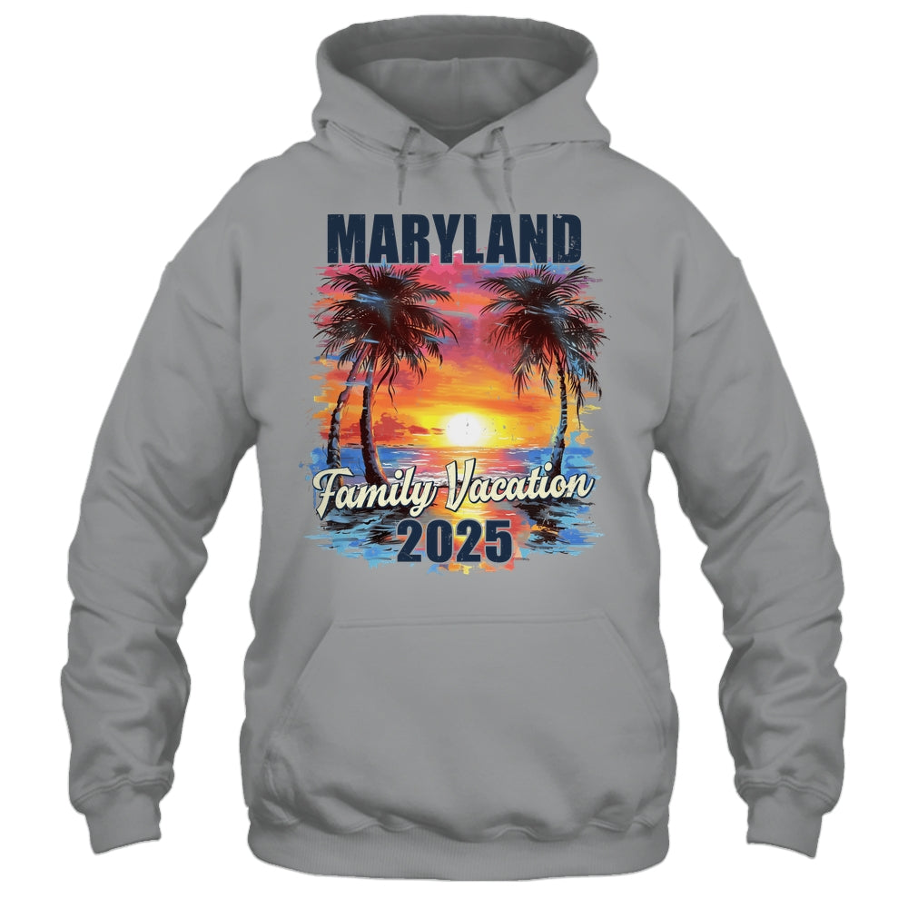 Family Vacation Maryland 2025 Summer Trip Matching Shirt & Tank Top | teecentury