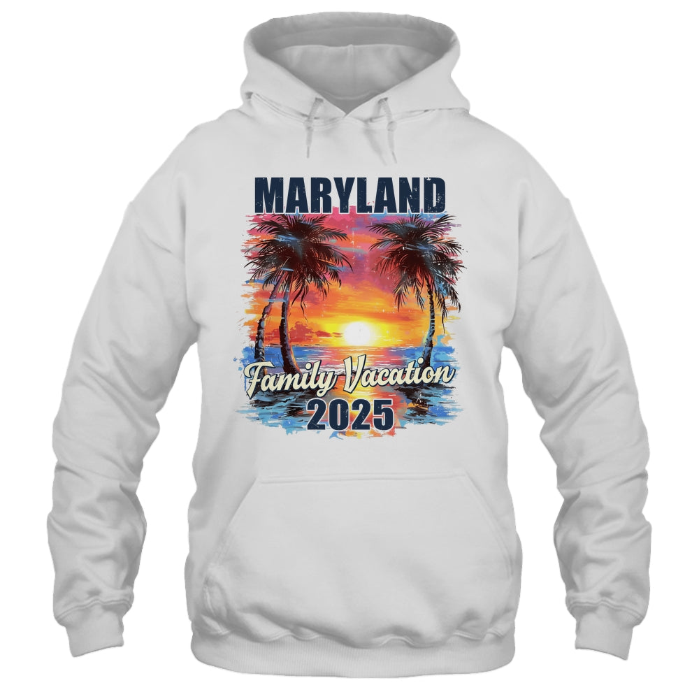 Family Vacation Maryland 2025 Summer Trip Matching Shirt & Tank Top | teecentury