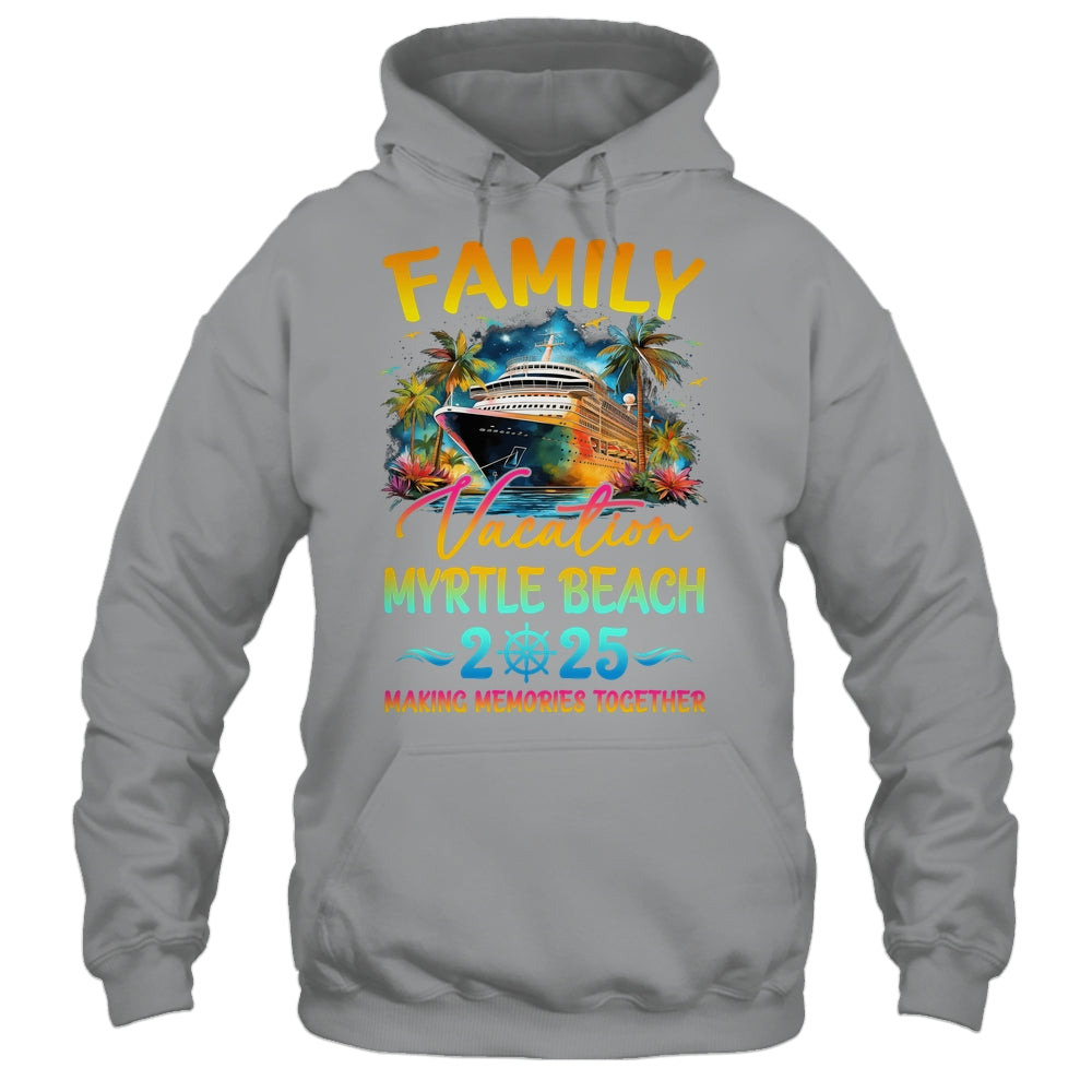 Family Vacation Myrtle Beach 2025 Matching Group Summer Shirt & Tank Top | teecentury
