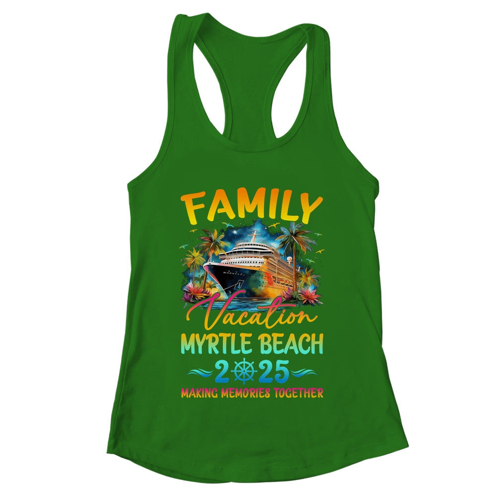 Family Vacation Myrtle Beach 2025 Matching Group Summer Shirt & Tank Top | teecentury